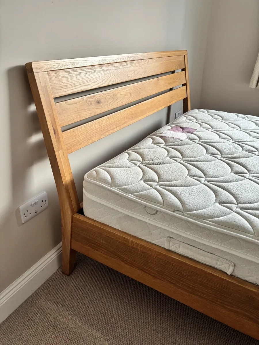 King size bed and mattress - Image 4