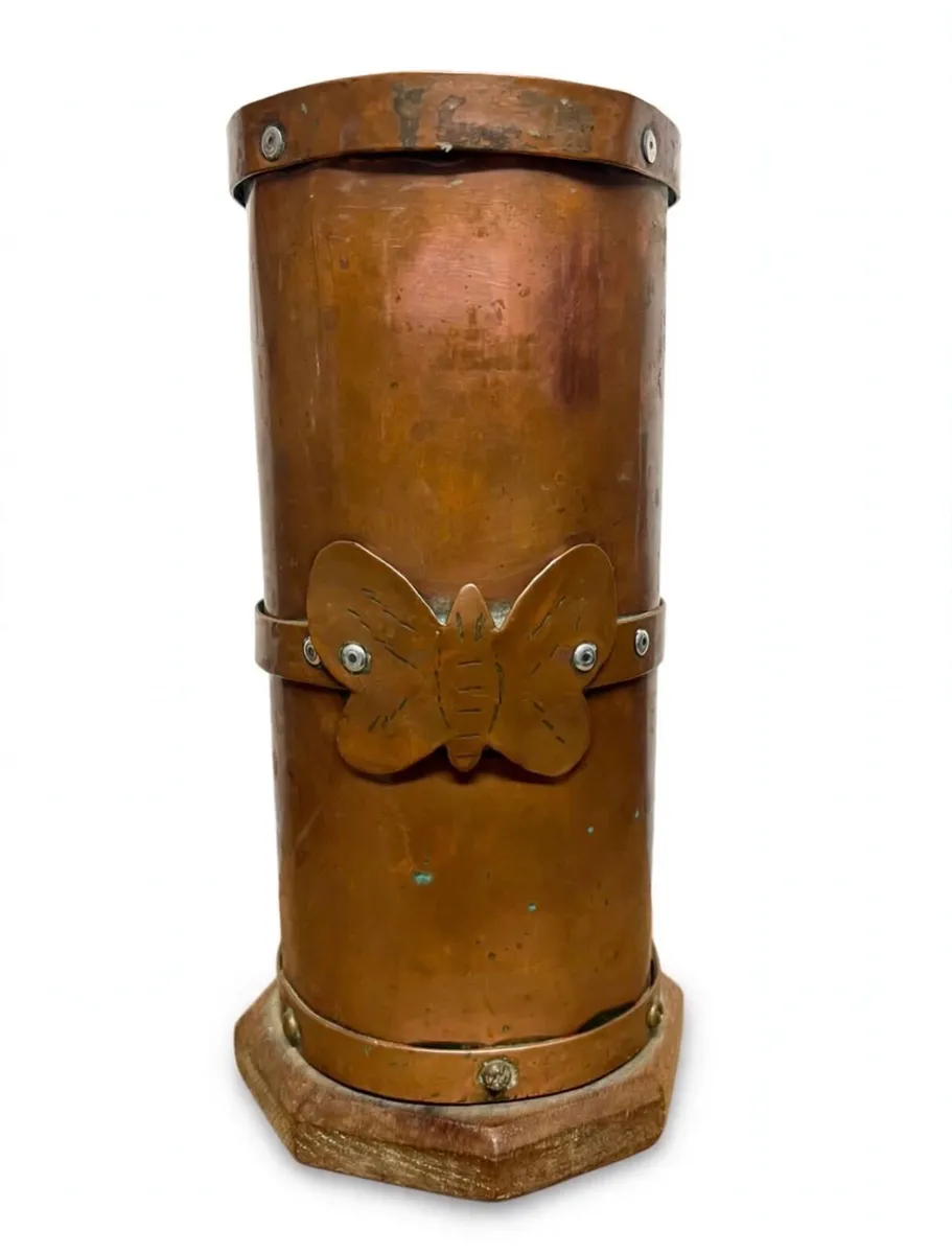 Victorian period Arts and craft period copper vase - Image 1