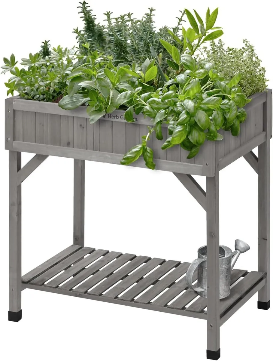 8 Pocket Herb Planter Natural 78x58x80CM - Image 1
