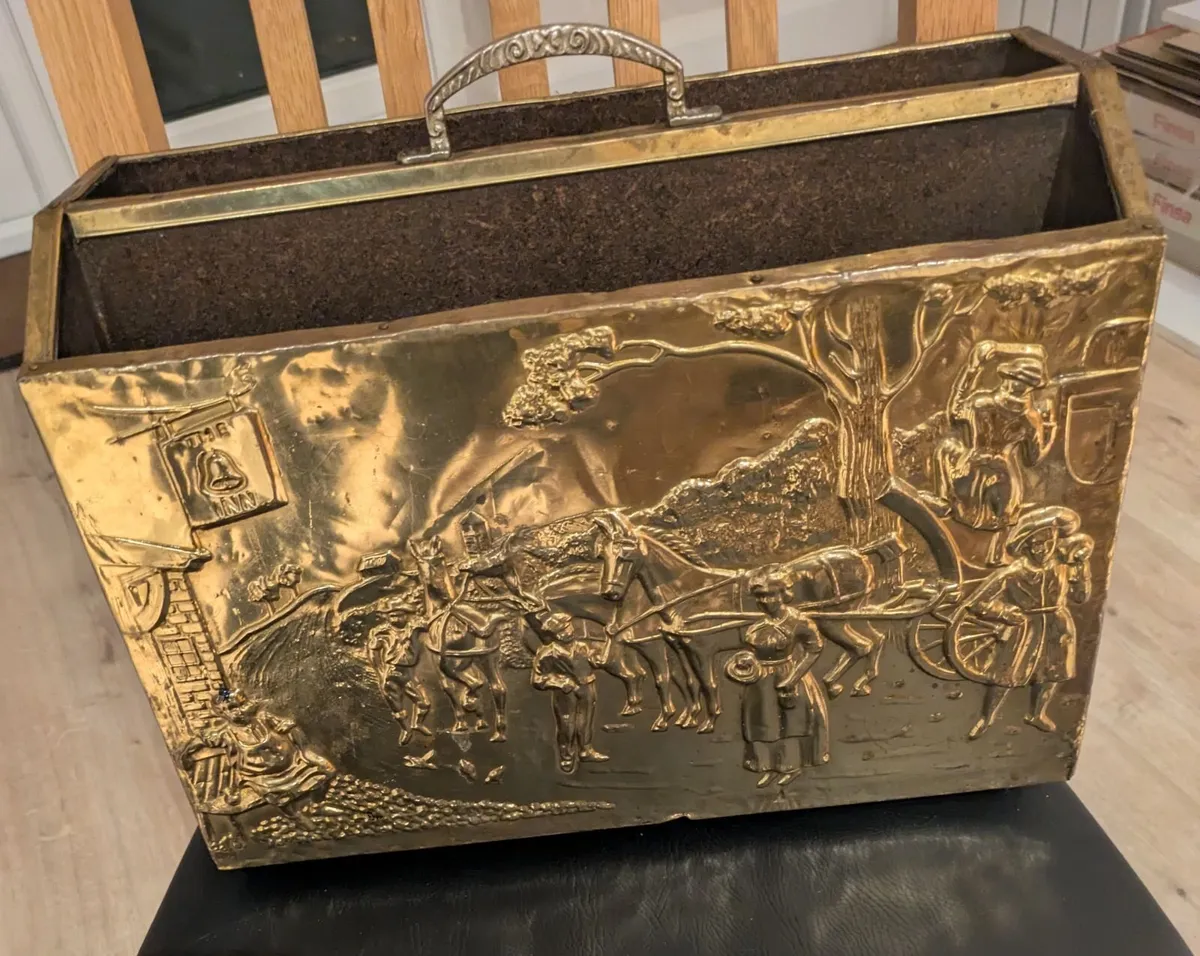 Brass magazine holder
