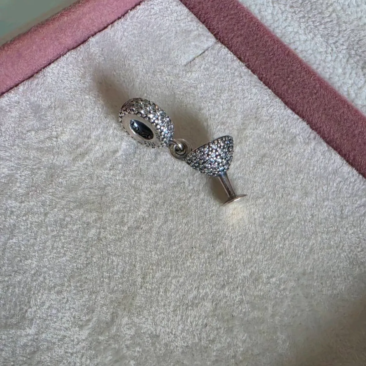 Pandora pave cocktail glass charm - Image 2