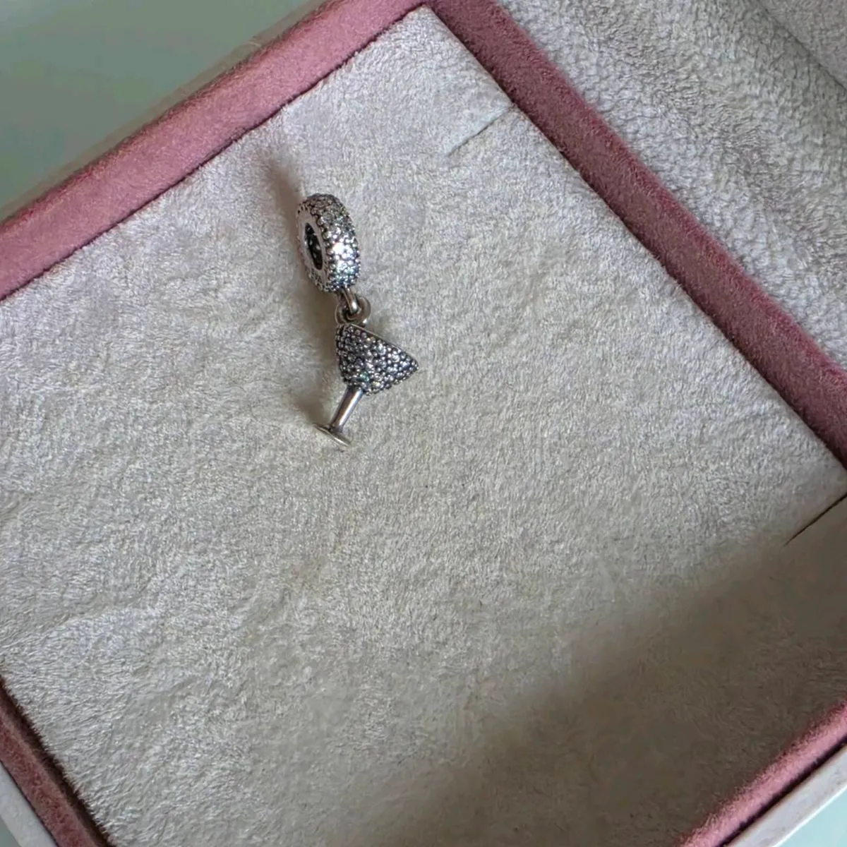 Pandora pave cocktail glass charm - Image 3
