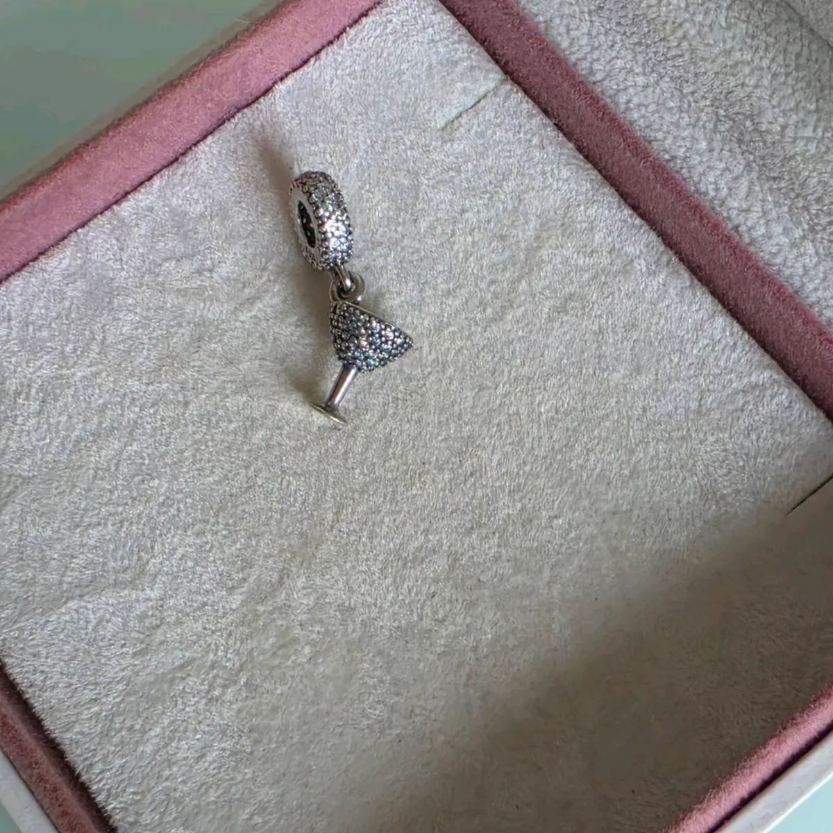 Pandora pave cocktail glass charm - Image 4