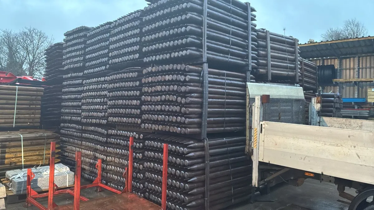 5ft 4” 1500x100mm creosote posts - Image 1