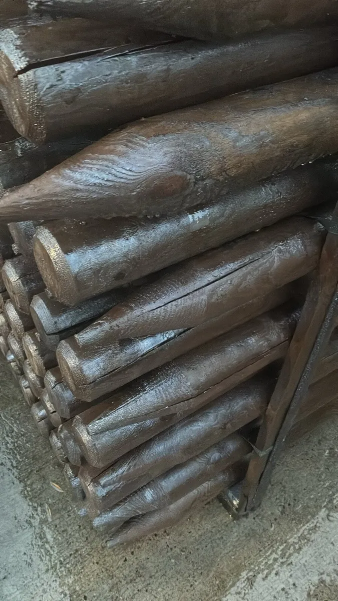5ft 4” 1500x100mm creosote posts - Image 2
