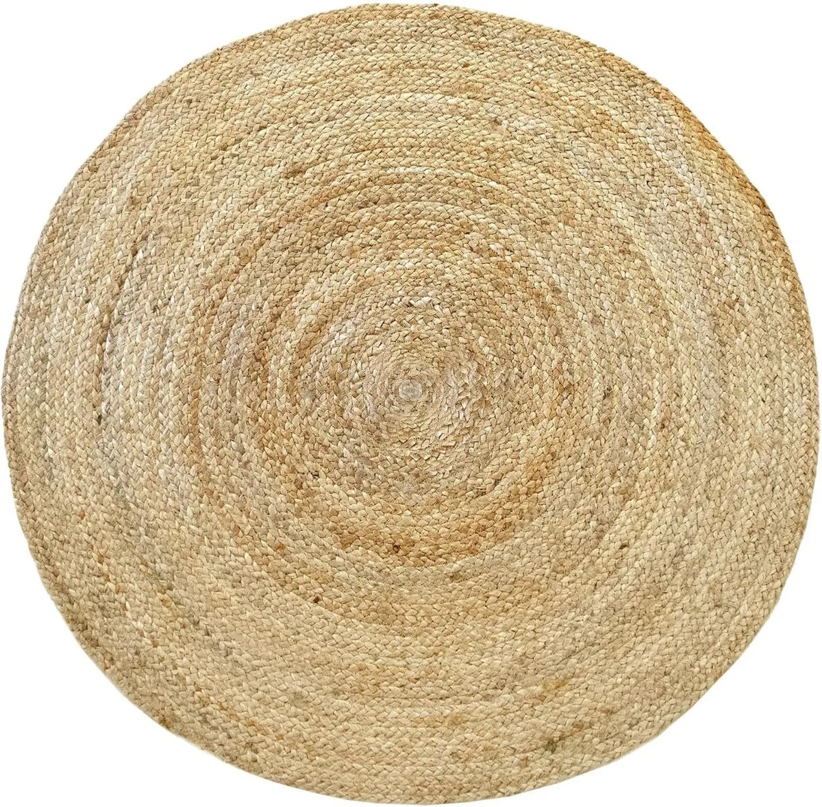 Rug Jute Round Alhambra Natural Colour Area - Image 1