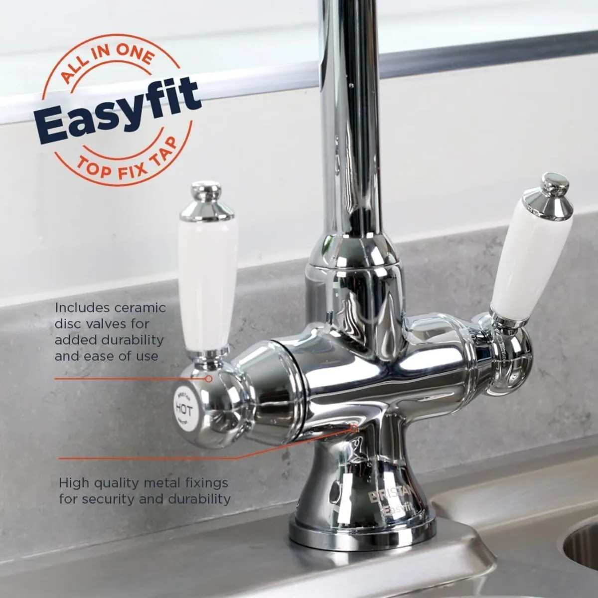 Traditional Kitchen Tap Chrome Rs Snk Ef C - Image 4