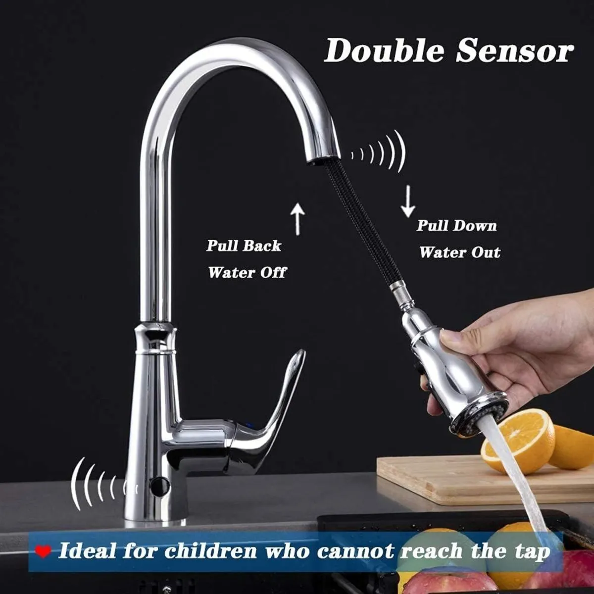Kitchen Sink Taps Sensor Automatic Mixer Faucet - Image 4