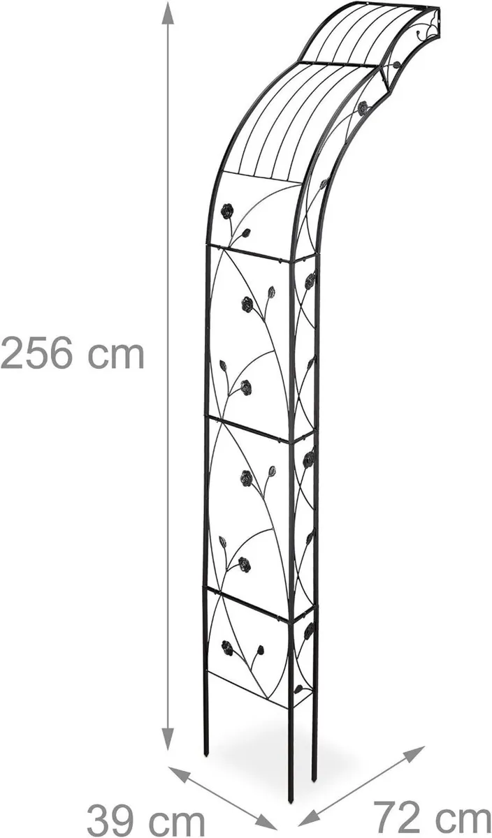 Round Plant Support Wall-Mounted Garden Arch - Image 4
