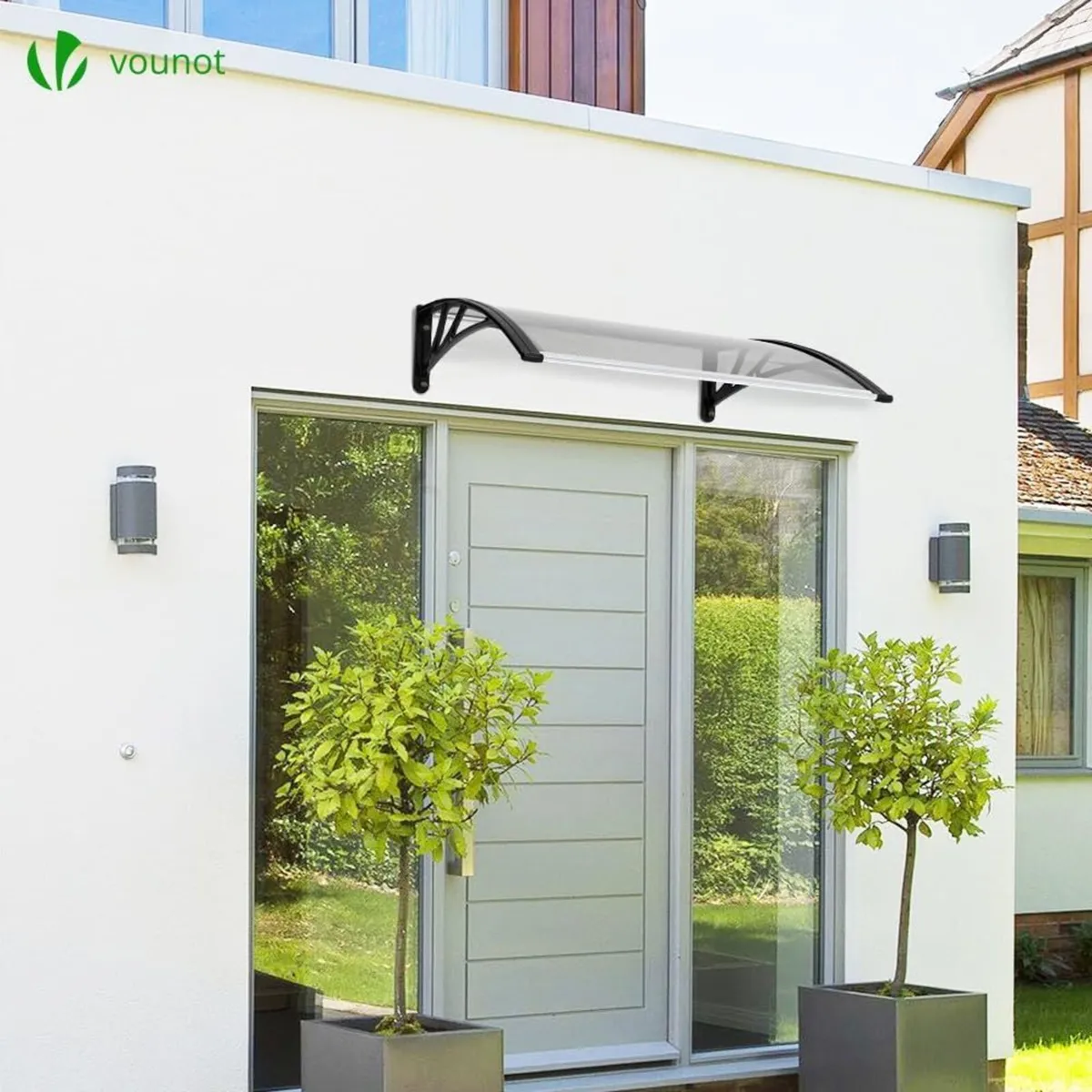 Front Door Canopy Outdoor Awning Rain Shelter - Image 2