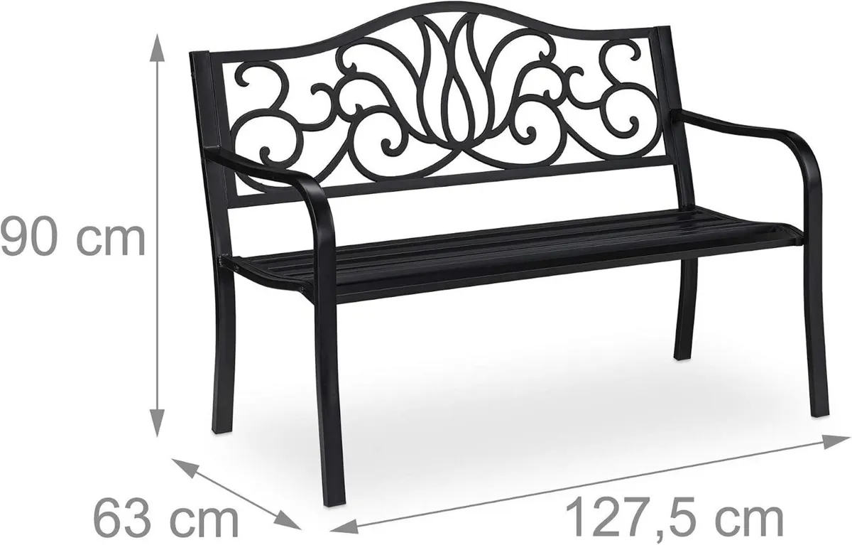 Garden Bench 2 Seater - Image 3