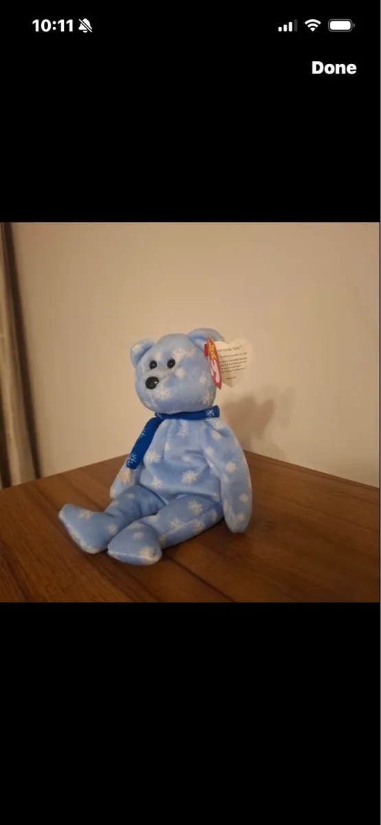 Rare & Retired Beanie Baby - Holiday Teddy - Image 1