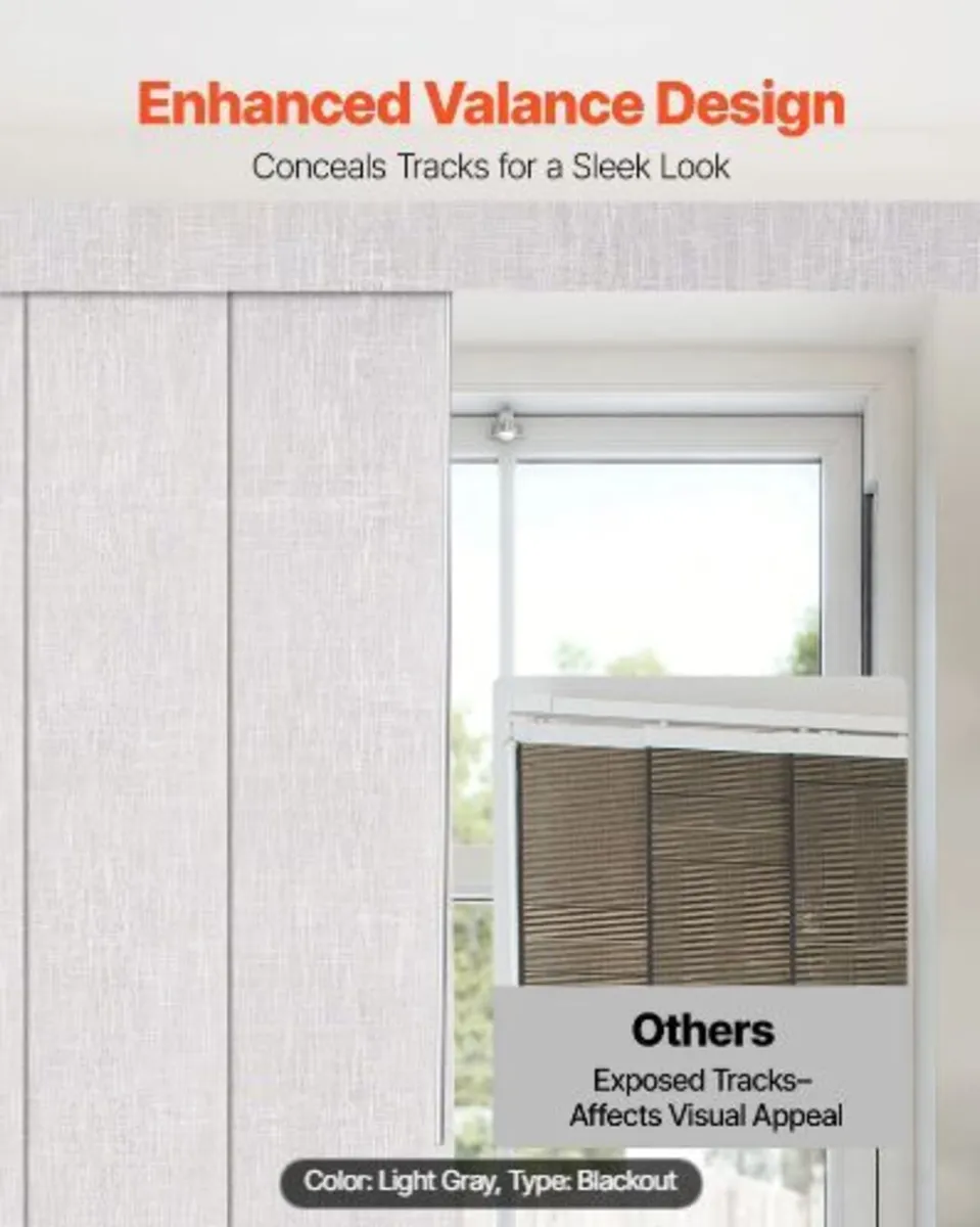 Panel Track Blinds, Extendable Track - Image 3