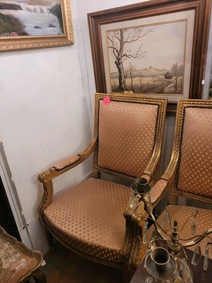 Louis XVI 3 armchairs 50 eu.each. - Image 2