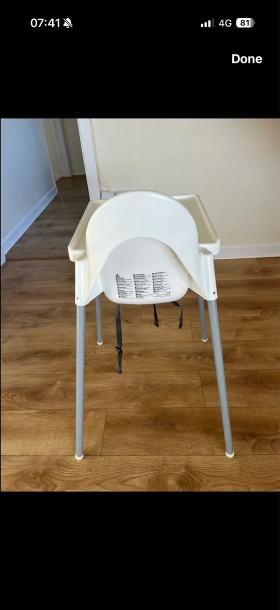 2 x ikea kids feeding chair for sale - Image 2