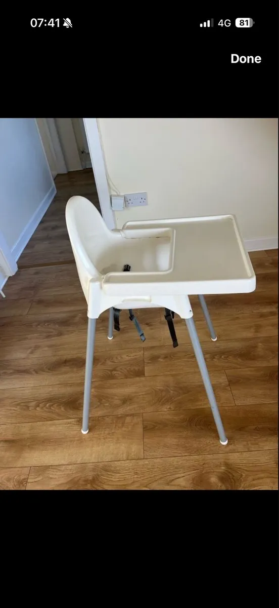 2 x ikea kids feeding chair for sale - Image 3