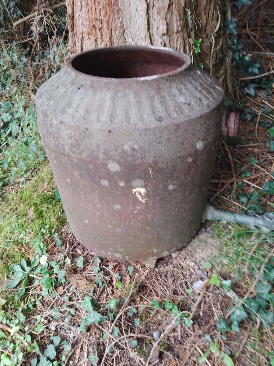 Antique brass plant pot - Image 2