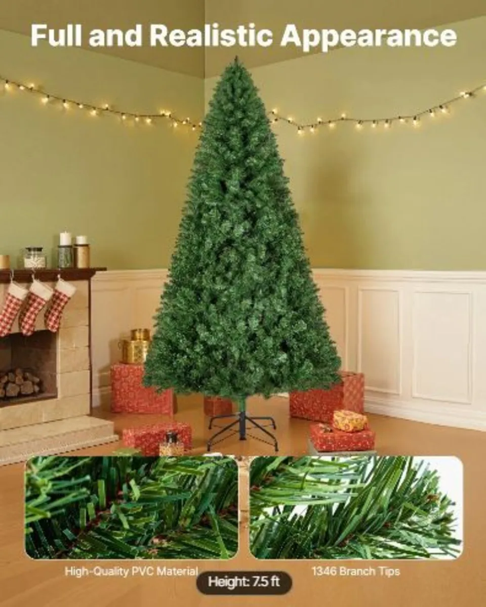 Christmas Tree, 2.2m Artificial Xmas Tree - Image 3