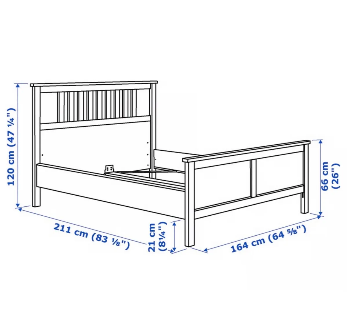 Ikea Hemnes Double Bed - Image 2