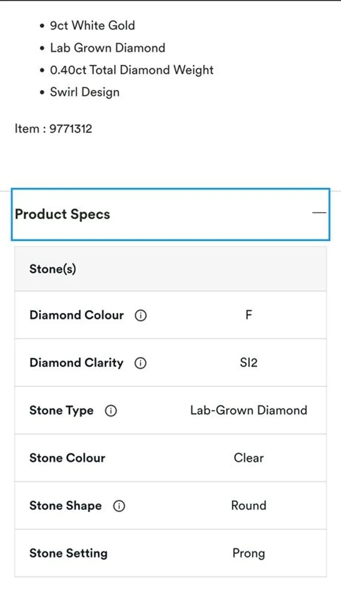 Brand new,real diamond earrings on white gold - Image 2