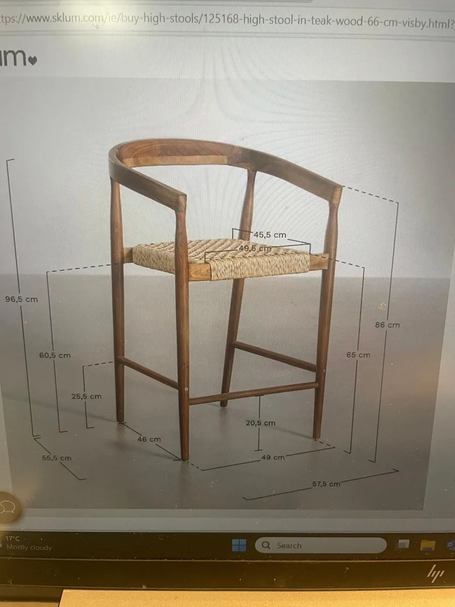 3 Bar stools - Image 2