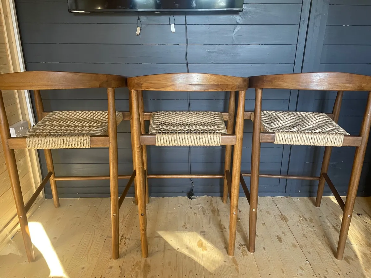 3 Bar stools - Image 1