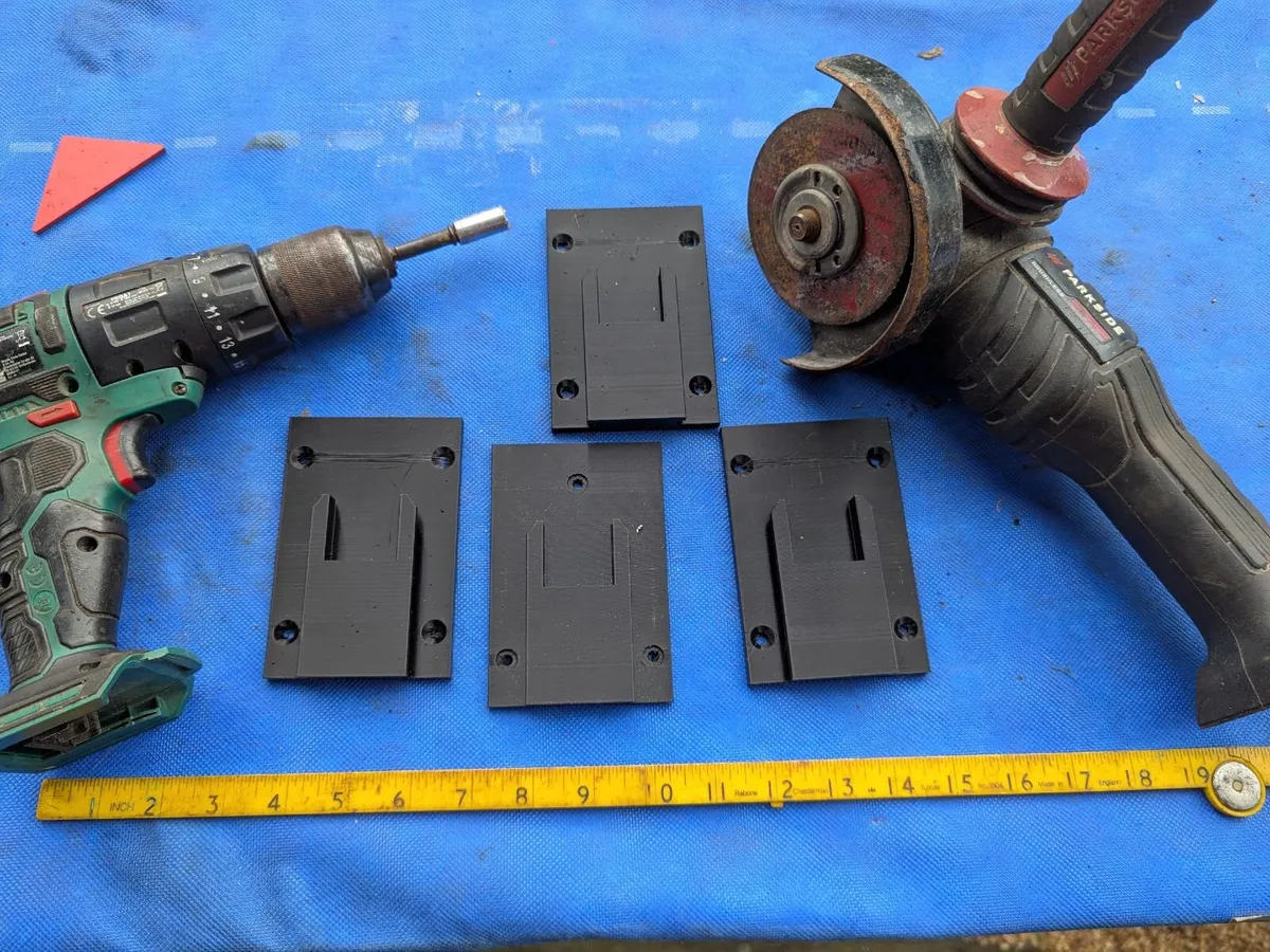 4 Wall mounted Brackets for Parkside Tools - Image 1