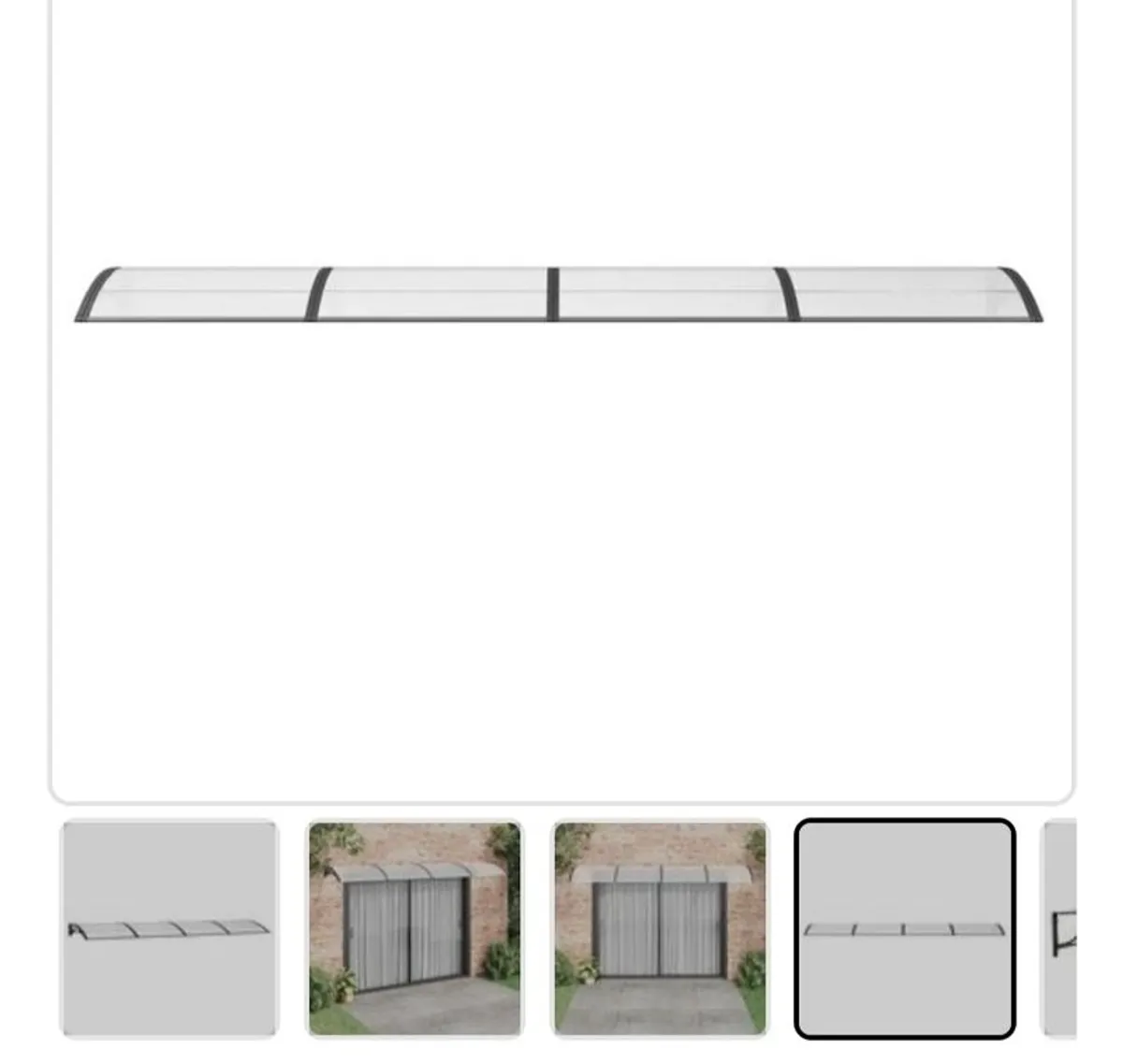 Door and window canopy 400 x 100 cm - Image 4
