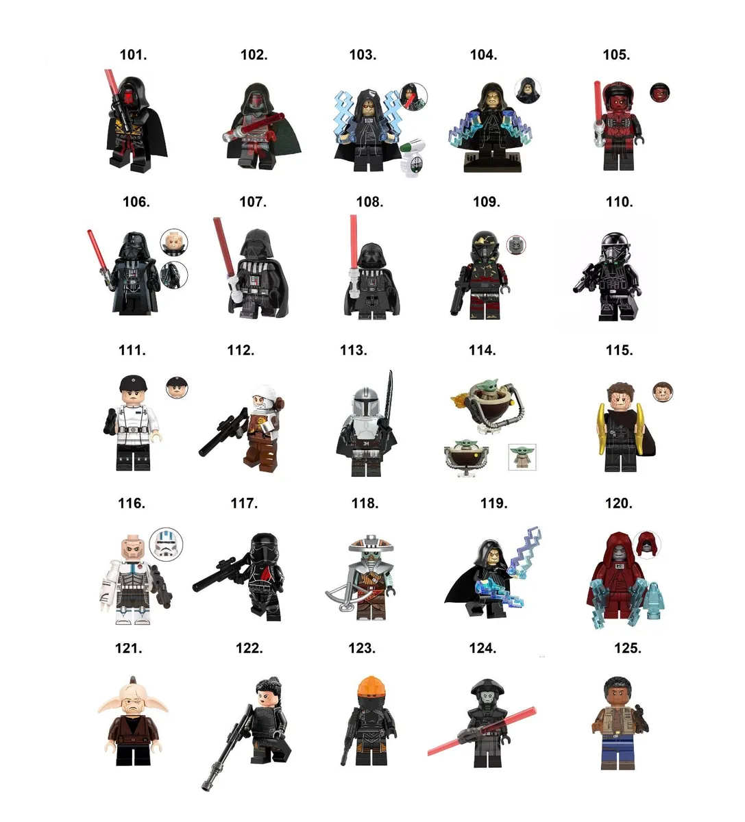 Star Wars Minifigures Lego Compatible C-H - Image 2