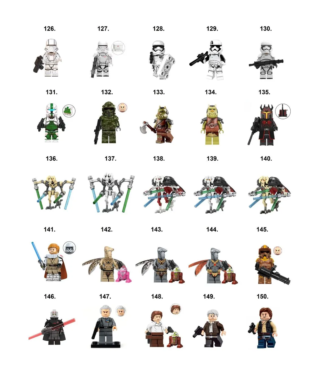Star Wars Minifigures Lego Compatible C-H - Image 3