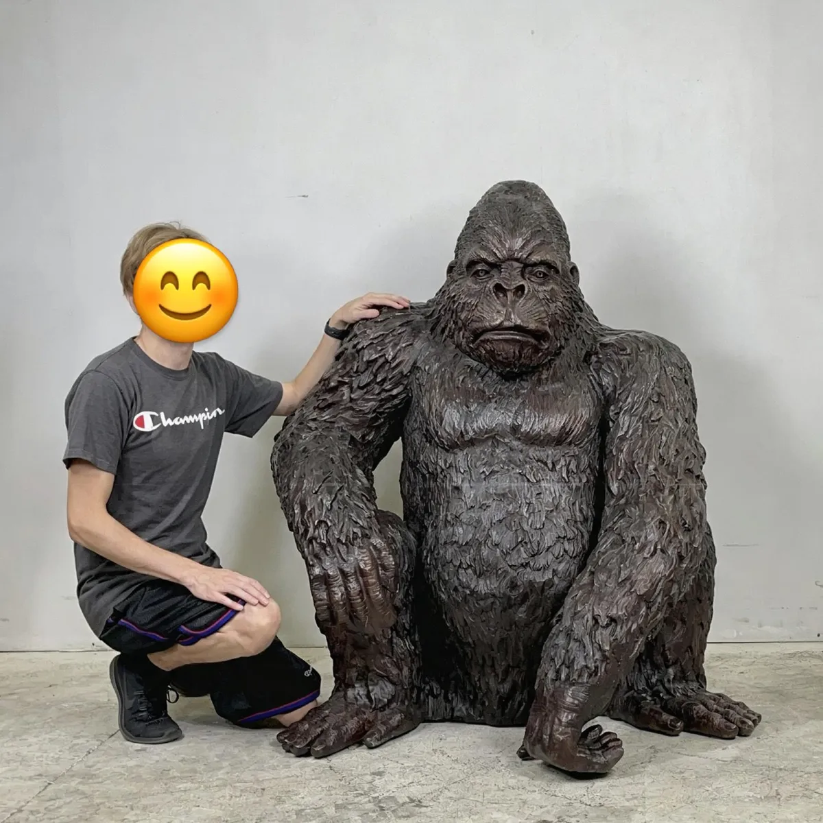 Bronze xxl King Kong sculpture