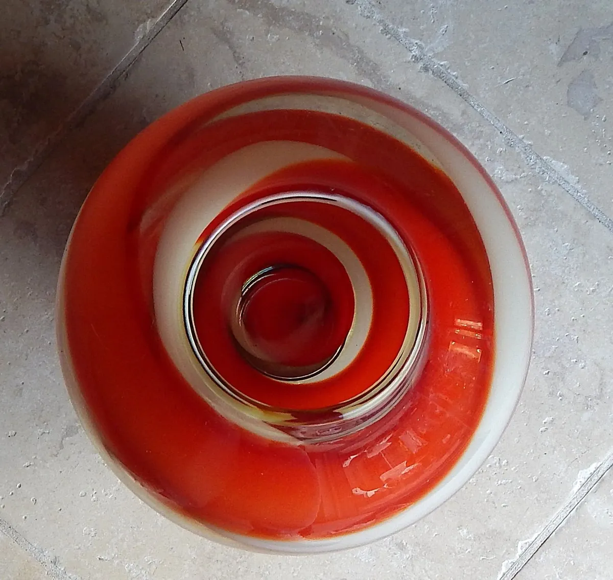 Large Waterford Crystal Evolution Red Sea Vase - Image 4