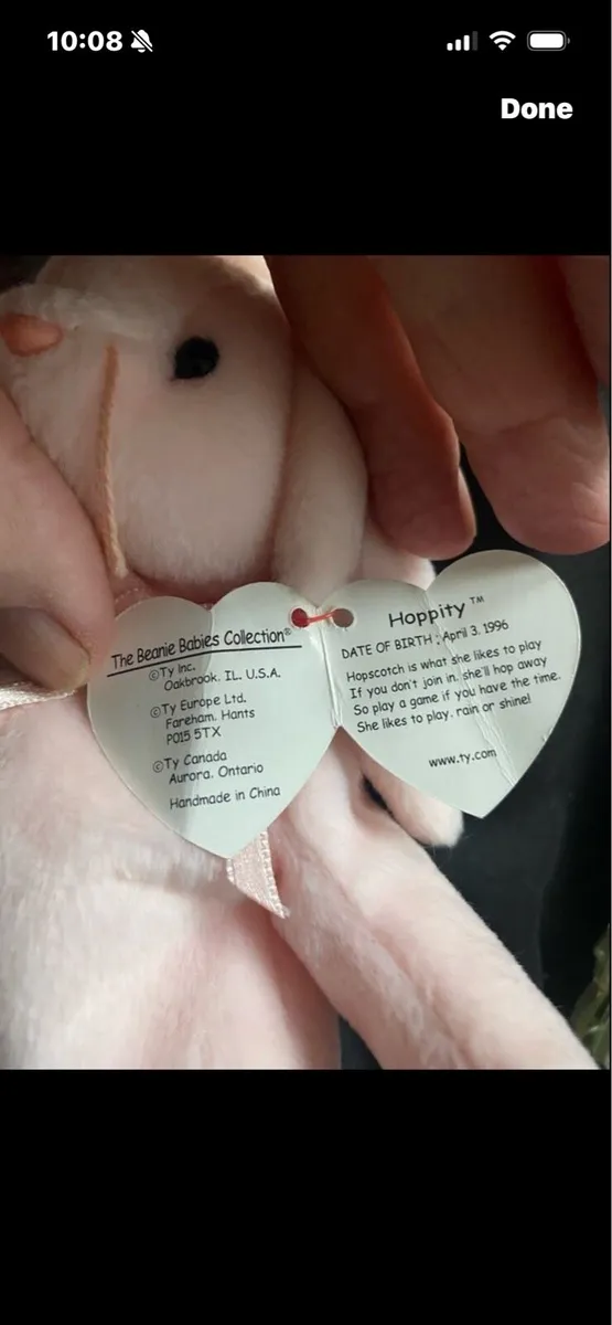 Rare & Retired Beanie Baby -Hoppidy - Image 4