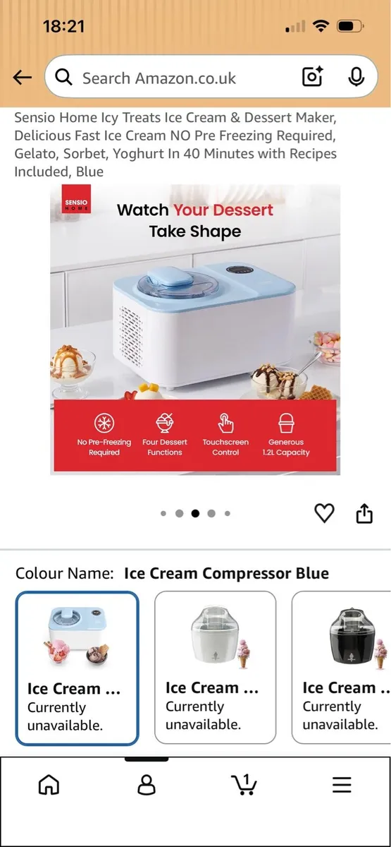 Sensio Ice-Cream Maker - Image 2