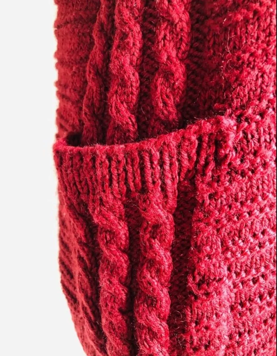 Hand knit aran cardigan - Image 2