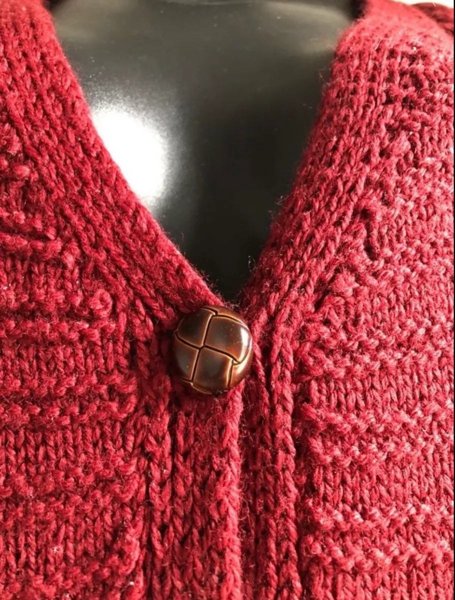 Hand knit aran cardigan - Image 3