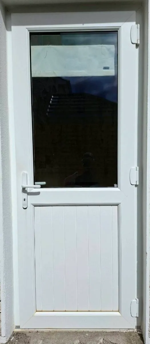 Door, uPVC external treble glazed