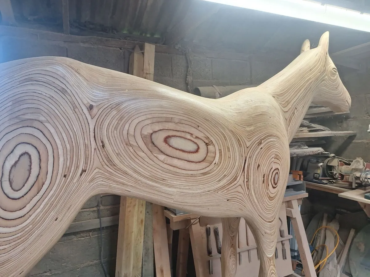 Life Size Replica Solid Wooden Horse - Image 4