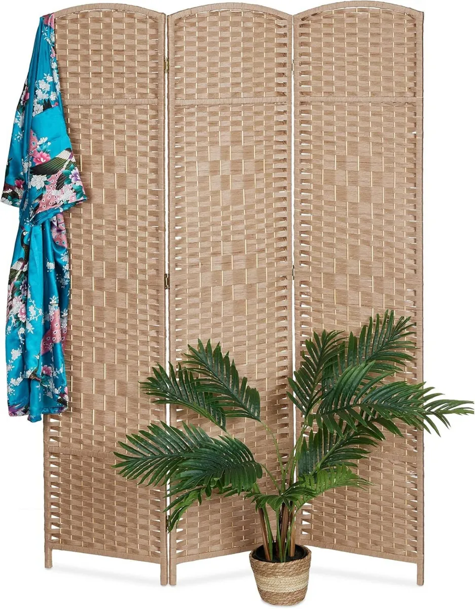 Folding Screen 3-Panel Room Divider - Image 1