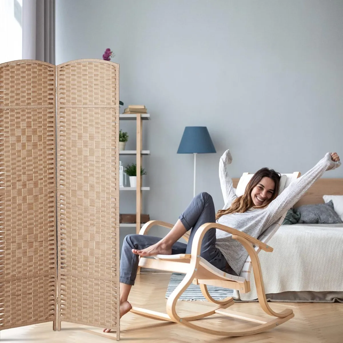 Folding Screen 3-Panel Room Divider - Image 3
