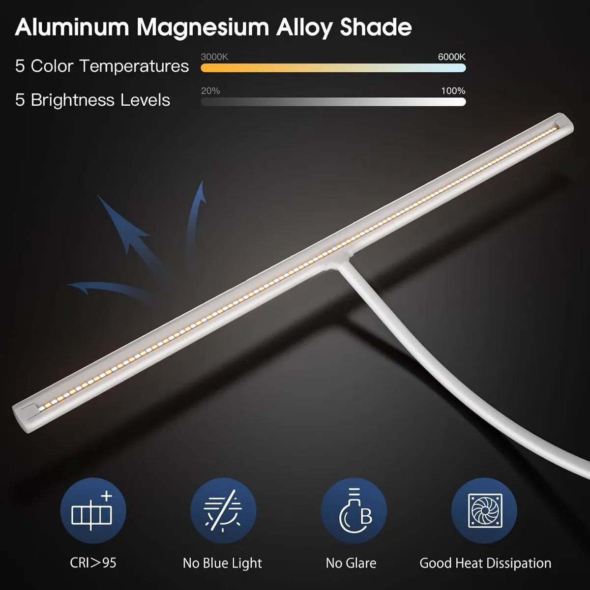 Desk Lamp 31.5 Inch Light for Home Office - Image 4