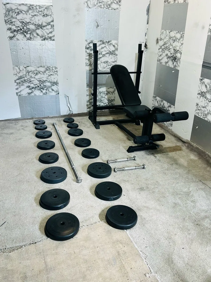 HEAVY DUTY BENCH WEIGHTS BARBELL DUMBBELLS - Image 2