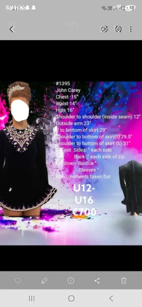 Irish dancing dress - Image 1