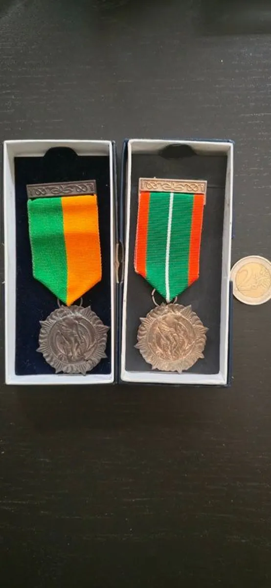 2 Reproduction 1916 and 1966 (Silver) medals for sale - Image 1