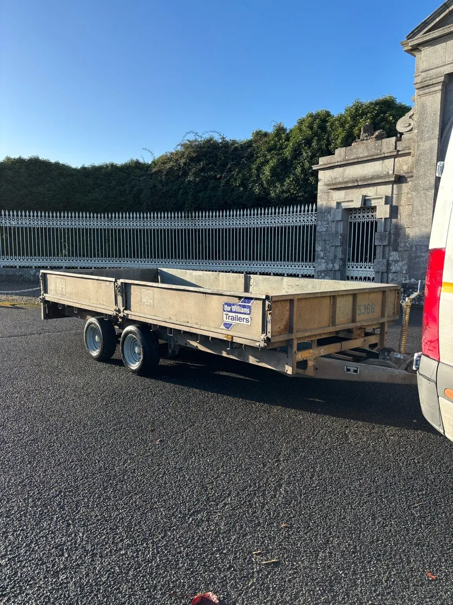 Ifor Williams 14x6’6 Flatbed Dropside Trailer - Image 1