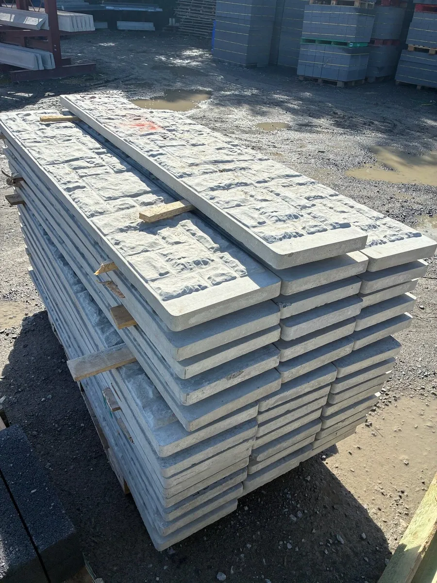 Concrete rock faced panels - Image 1