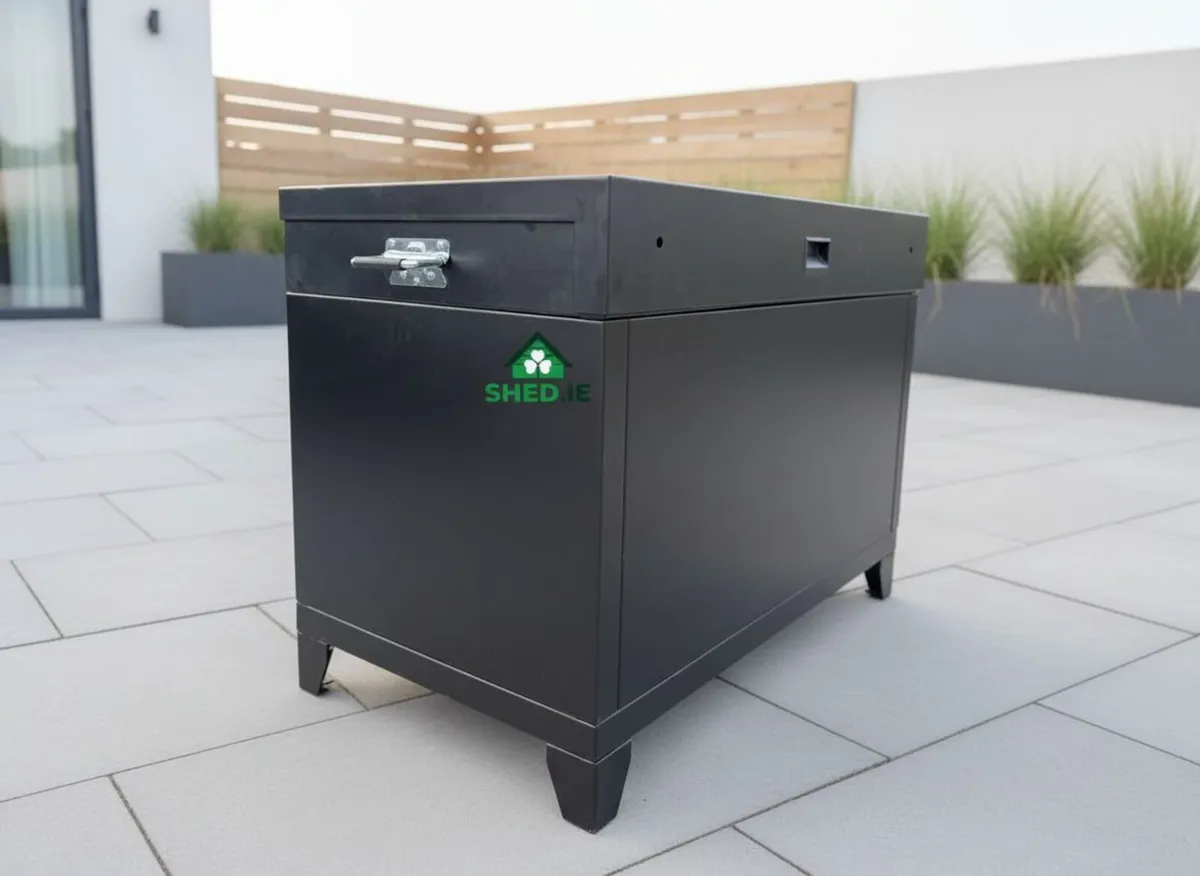 Compact Heavy-Duty Galvanised Steel CUBE Tool Box - Image 1