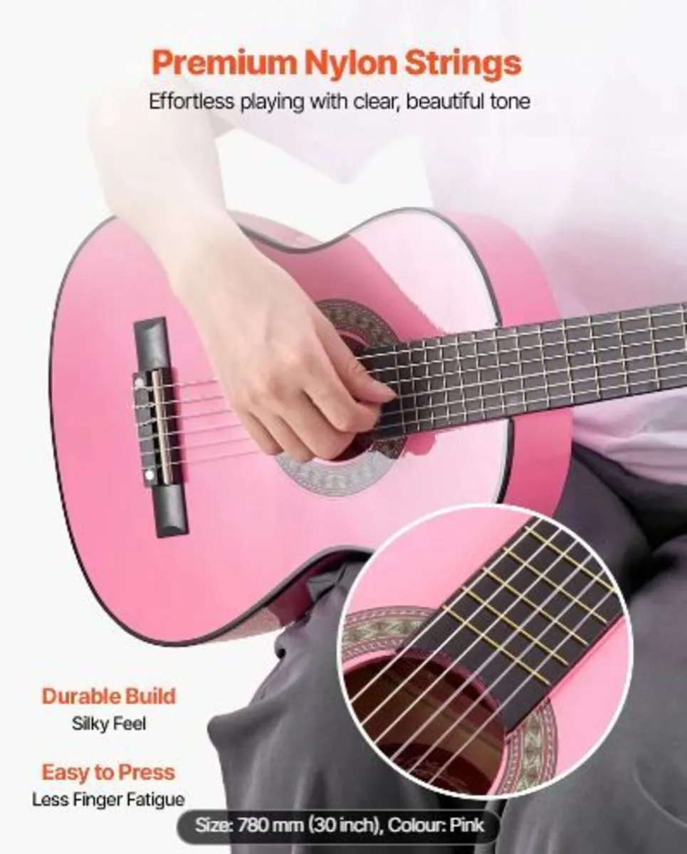 Classical Guitar, 780 mm, Wood Classical - Image 2
