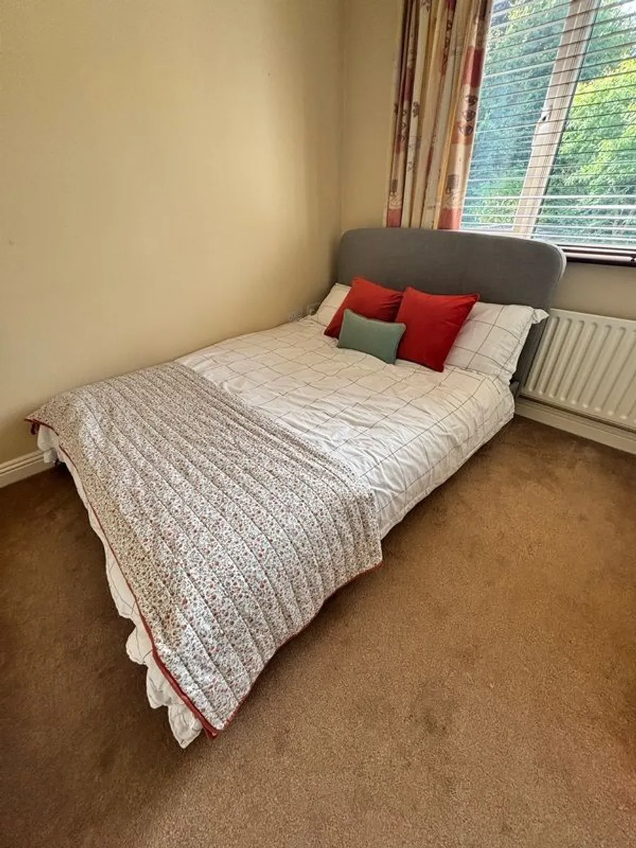 Next Double Bed Frame & IKEA mattress - Image 1