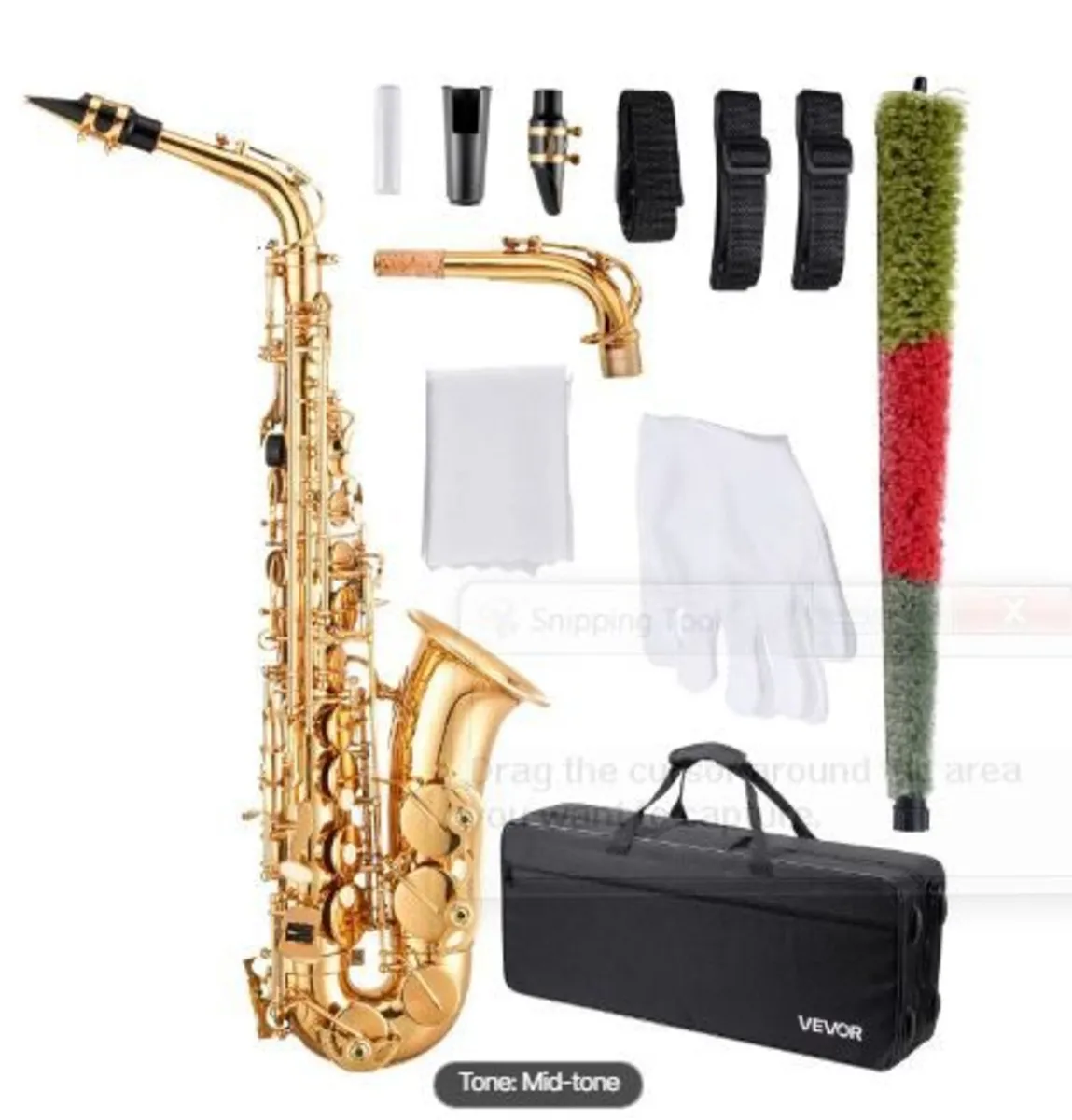 Alto Saxophone, E Flat, Brass Saxophone Beginner - Image 3